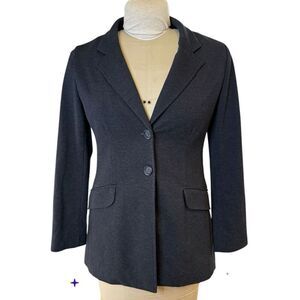 Chico’s Heather Gray 2-Button Blazer Sz. S Long Career Office